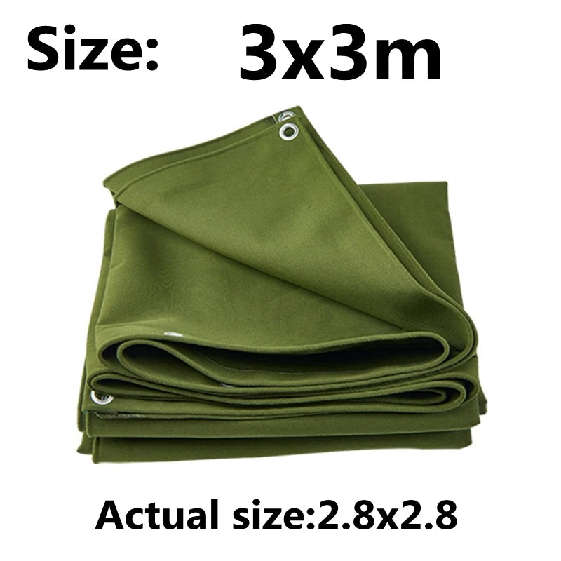 0.65mm army green canvas truck awning