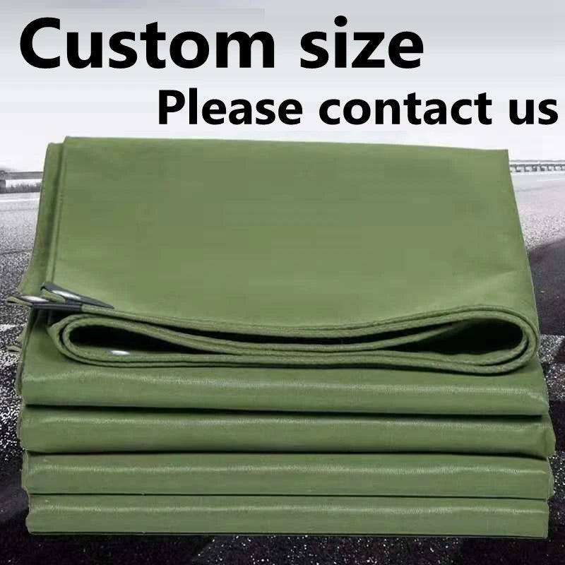 0.65mm army green canvas truck awning