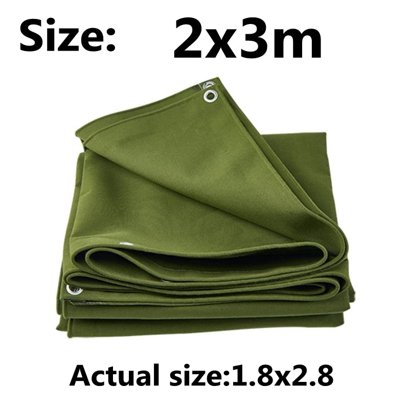 0.65mm army green canvas truck awning