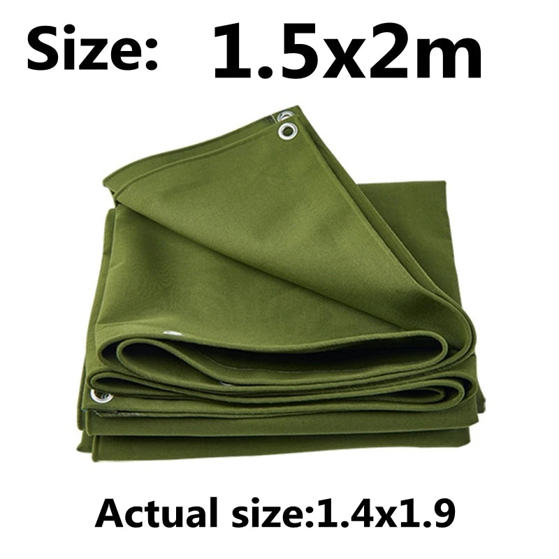 0.65mm army green canvas truck awning