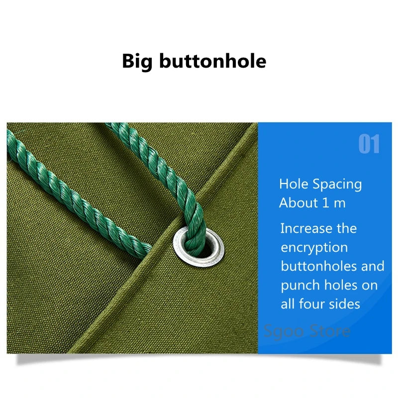 0.65mm army green canvas truck awning