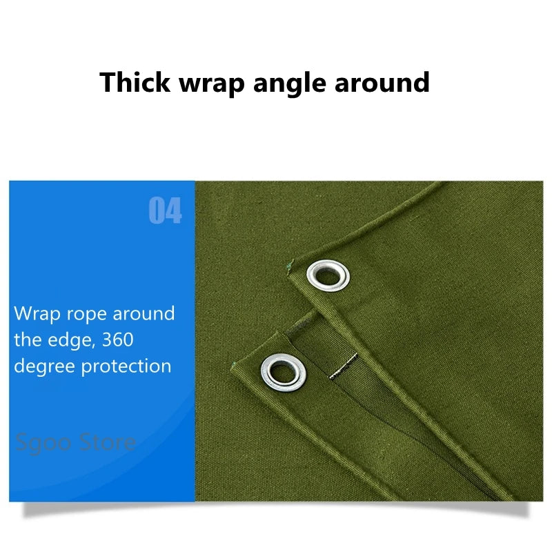 0.65mm army green canvas truck awning