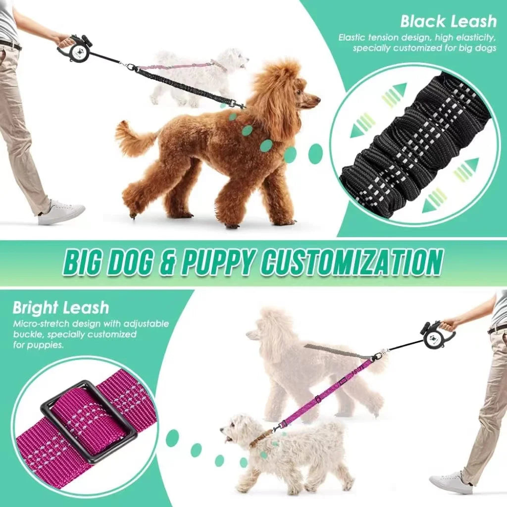 Double Dog Leash for Two Dogs