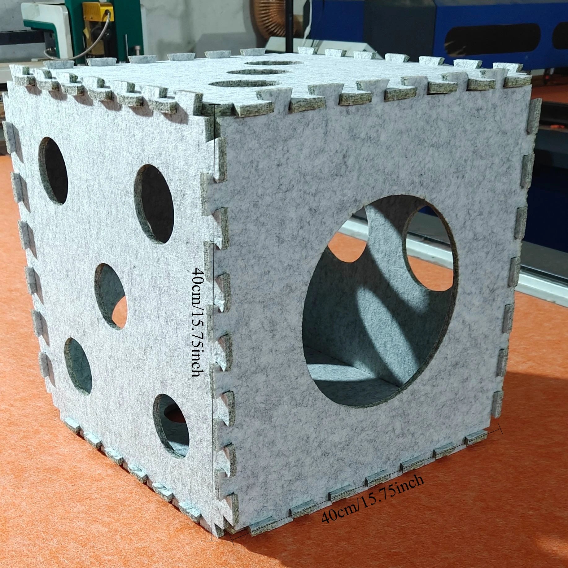 Splicing Felt Cat Nest Dice-shape Cat House