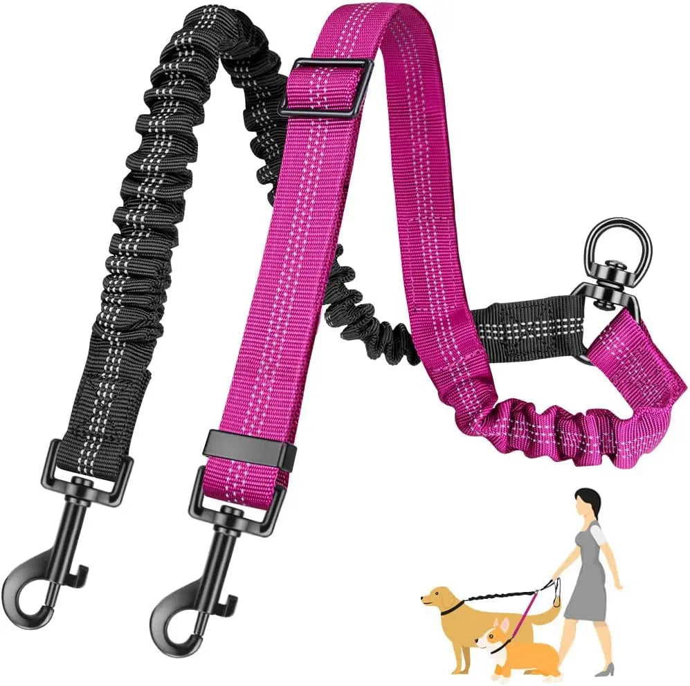 Double Dog Leash for Two Dogs