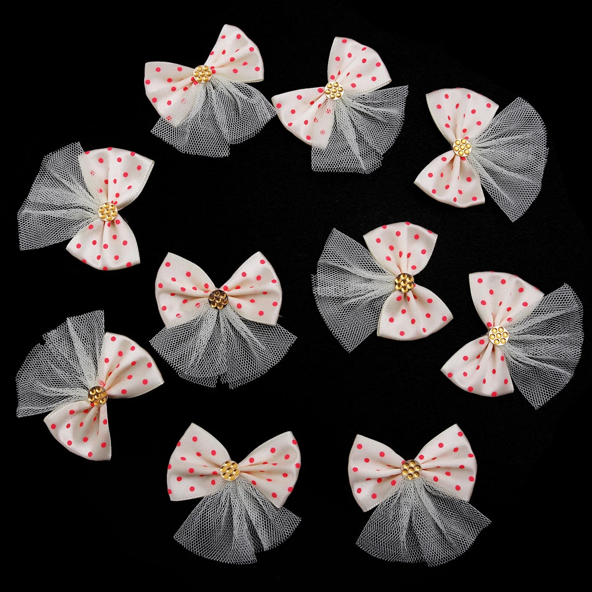 10PCS Dog Bow Dog Hair Accessories Handmade