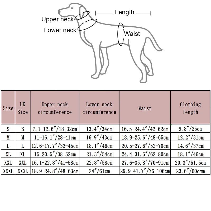 Autumn  Winter Pet Clothes Outdoor