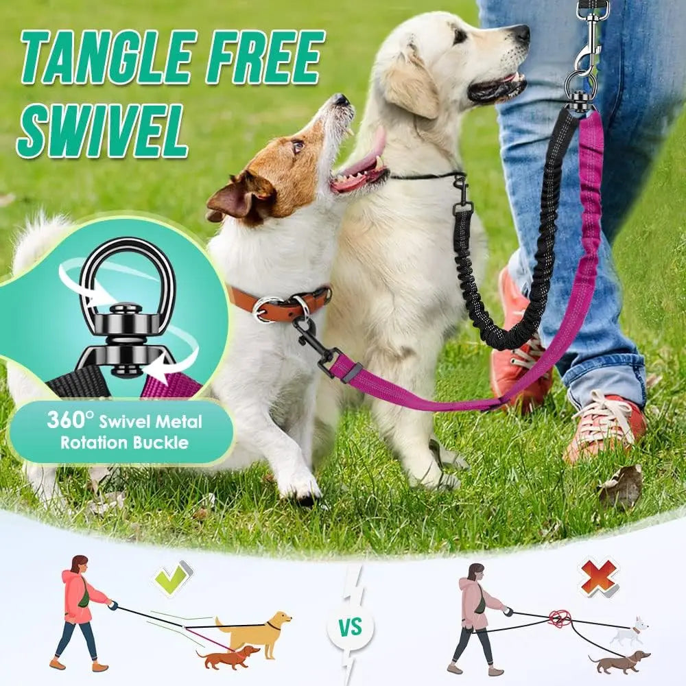 Double Dog Leash for Two Dogs
